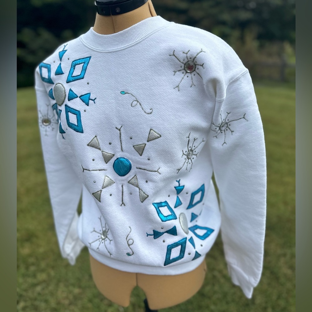 Sturdy Sweats by Lee sweatshirt. Vintage. Lee Jeans. Geometric design - Picture 2 of 11